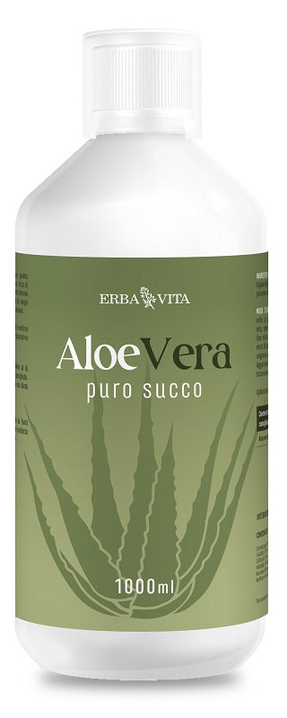 Aloe vera puro succo 1000 ml senza glutine naturalmente privo di lattosio