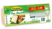 Farabella gluten free il pan bauletto promo 2 x 150 g senza lattosio, senza uova, senza alcol ogm