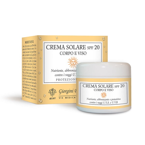Crema solare spf20 corpo viso 100 ml