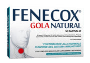Fenecox gola natural mentolo eucaliptolo 30 pastiglie con edulcorante senza zuccheri senza glutine naturalmente privo di lattosio
