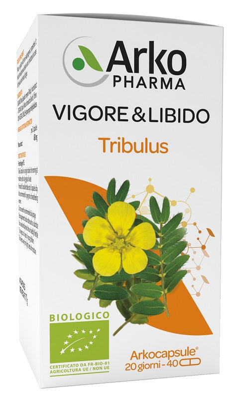 Arkocapsule tribulus vigore&libido biologico 40 capsule