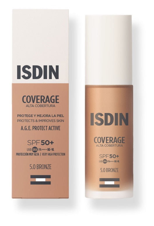 Coverage 5,0 bronze spf50+ fondotinta con protezione molto alta 30 g