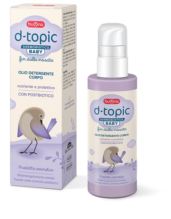 D topic dermobiotico baby olio detergente baby corpo 150 ml
