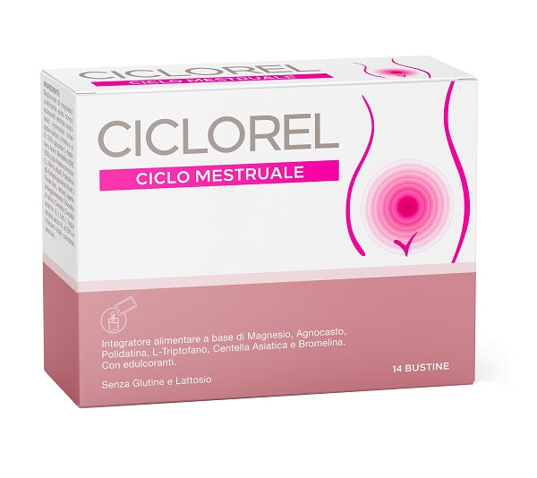Ciclorel ciclo mestruale 14 bustine 5 g con edulcoranti senza glutine e senza lattosio