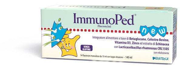 Immunoped flaconcini 14 flaconcini monodose da 10 ml con edulcorante senza glutine