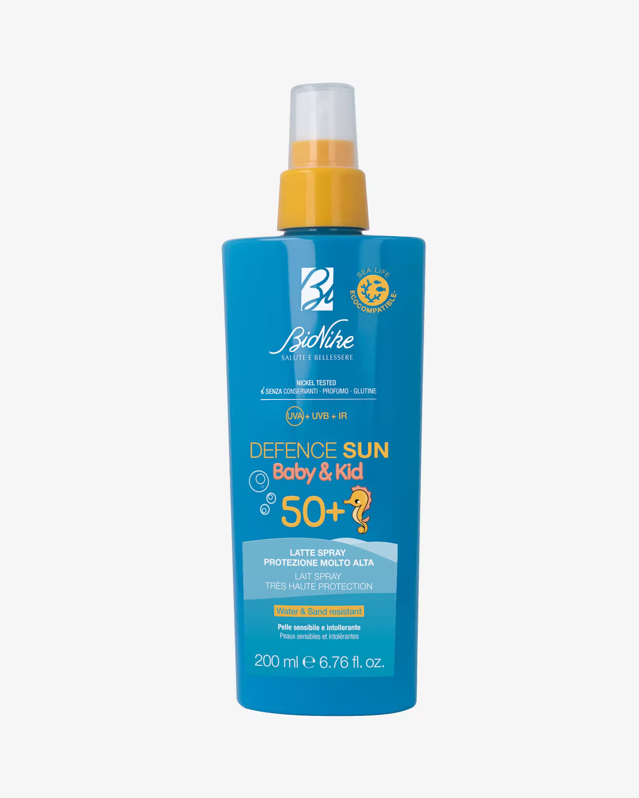 BioNike Defence Sun Baby&Kid Latte Spray SPF50+ 200 ml | Protezione Solare Bambini