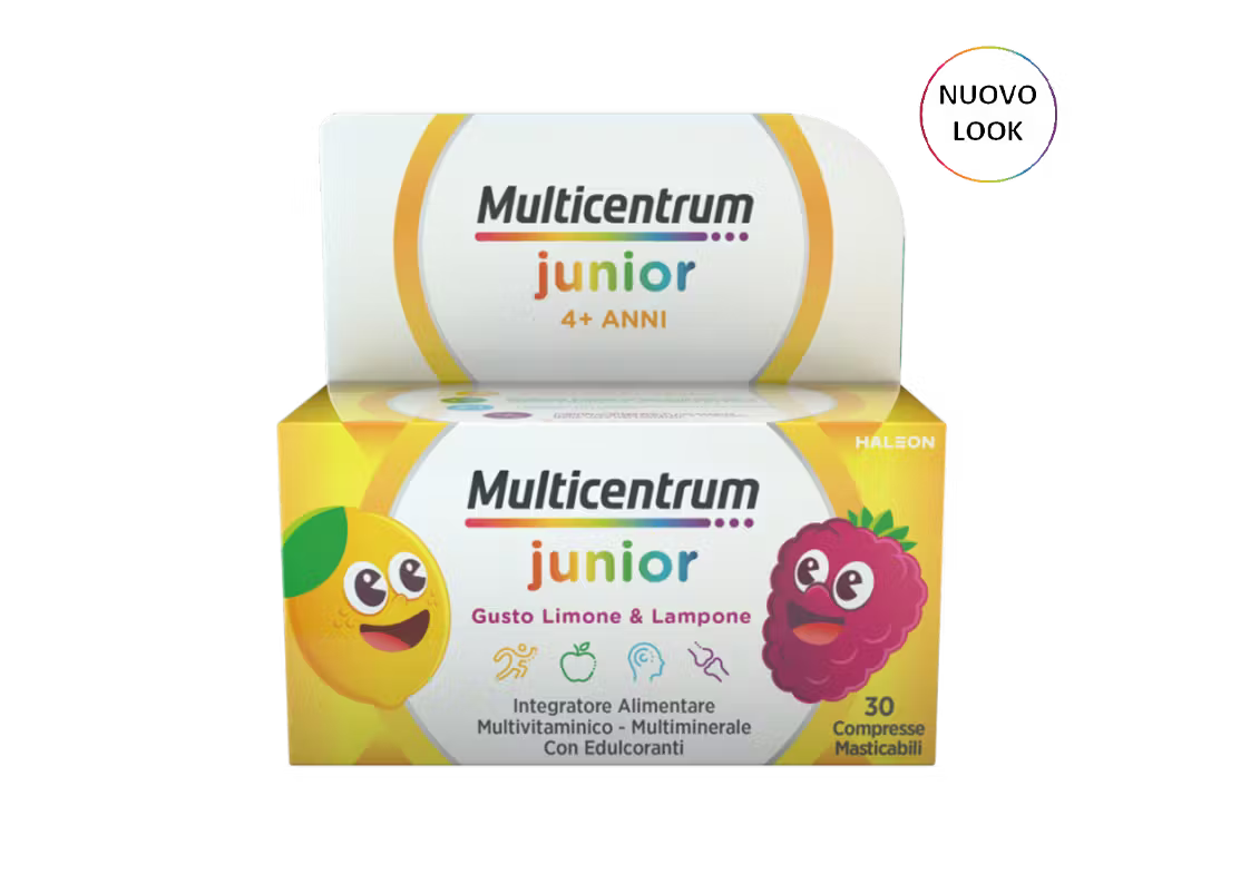 Multicentrum Junior 30 Compresse Masticabili | Integratore Bambini 4+