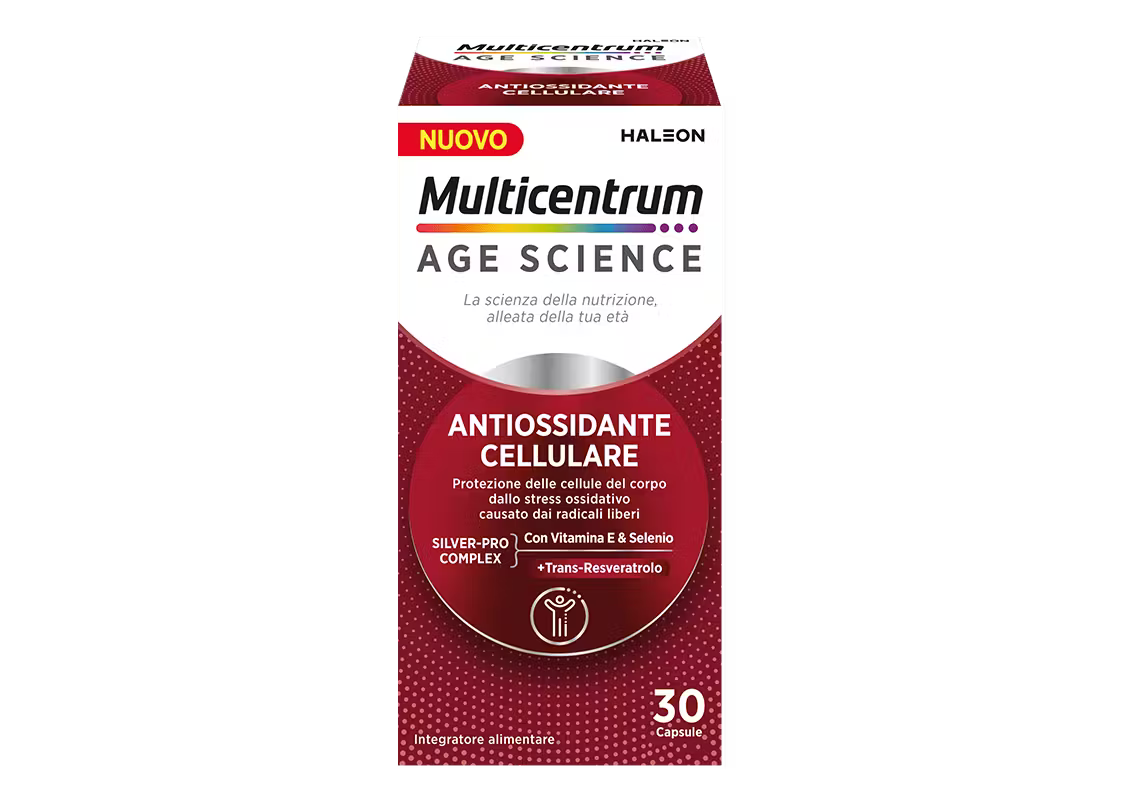 Multicentrum Age Science Antiossidante Cellulare 30 Capsule | Integratore Antiossidante