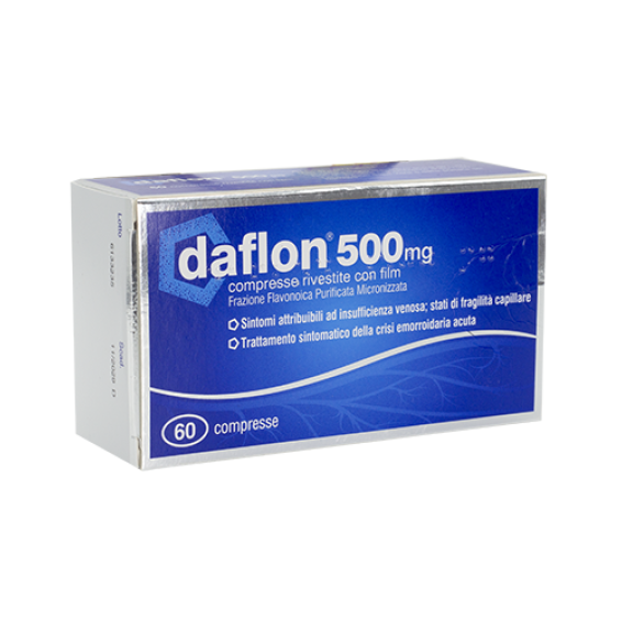 Daflon 500 mg confezione da 60 compresse rivestite – importazione parallela
