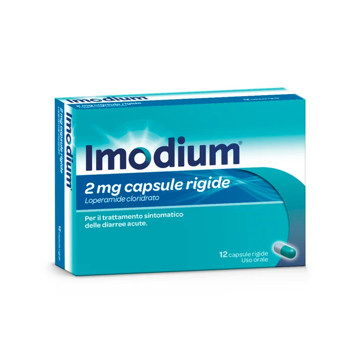 Imodium 2 mg 12 capsule rigide  loperamide cloridrato