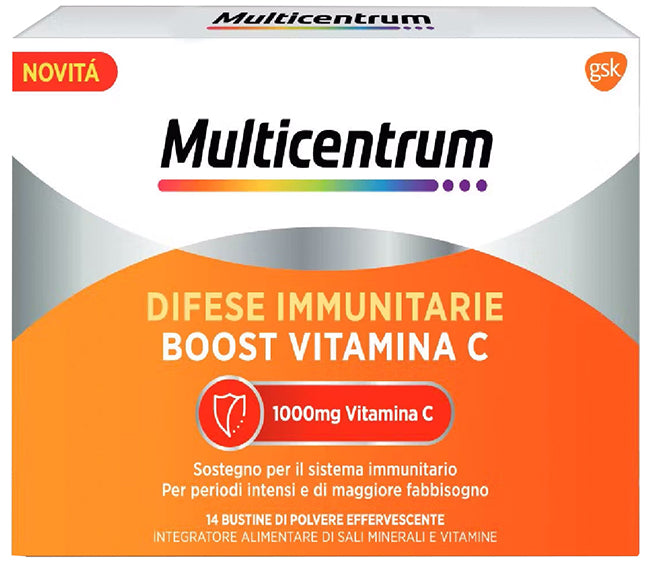 Multicentrum Difese Immunitarie Boost Vitamina C 28 Bustine | Supporto Immunitario