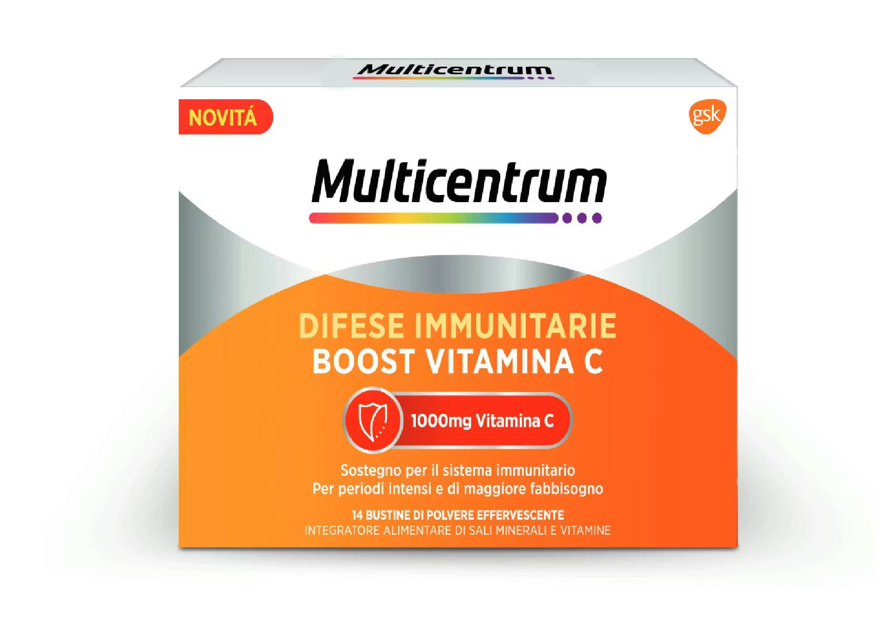 Multicentrum Difese Immunitarie Boost Vitamina C 14 Bustine | Supporto Immunitario