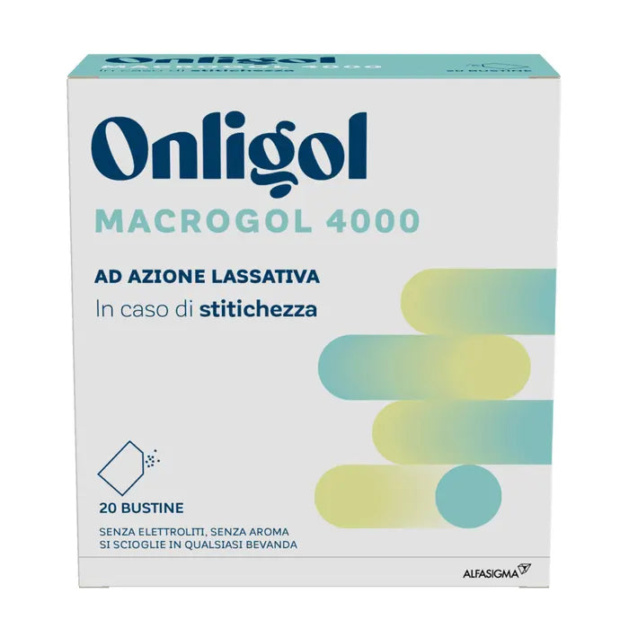 Onligol macrogol 4000 20 bustine 10 g senza zucchero