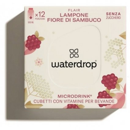 Waterdrop microdrink flair con vitamine per bevande gusto lampone 12 cubetti scadenza 05/2024