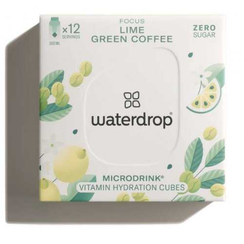 Waterdrop Microdrink Focus con vitamine per bevande gusto lime 12 cubetti