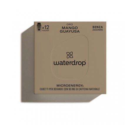 Waterdrop Microenergy Oro cubetti energizzanti per bevande gusto mago e guayusa 12 cubetti scadenza 05/2024