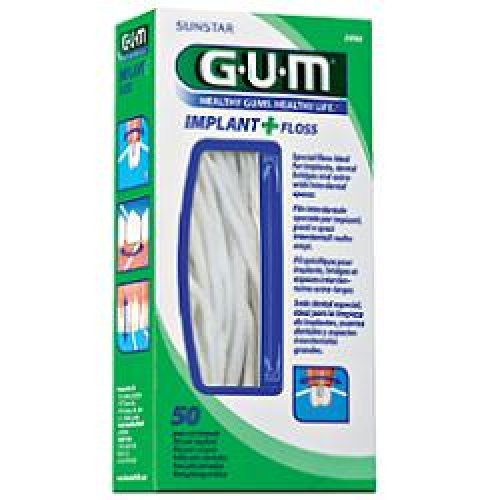 GUM IMPLANT+FLOSS FILO 50P 2090<