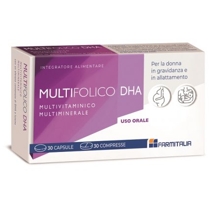 MULTIFOLICO DHA 30 CAPSULE ROSSE + 30 CAPSULE VIOLA