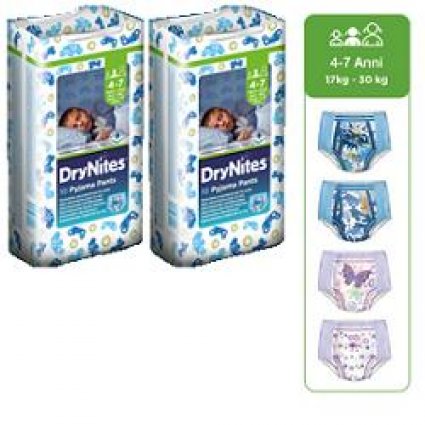 DRYNITES Girl 17-30Kg M 10pz