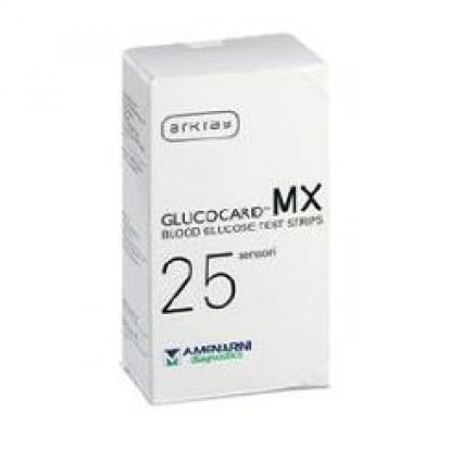 STRISCE MISURAZIONE GLICEMIA GLUCOCARD MX 25 PEZZI