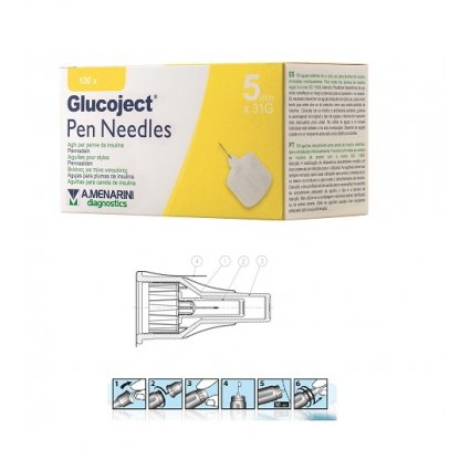 GLUCOJECT PEN NEEDLES 5MM G31