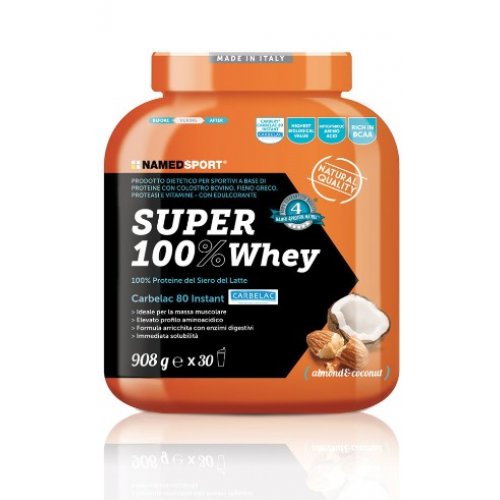 Super 100% Whey Almond&Coconut 908g