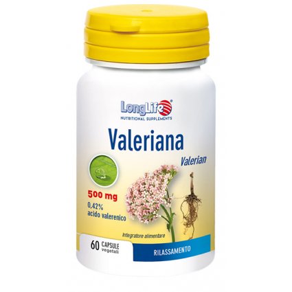 LONGLIFE VALERIANA 60CPS 500MG