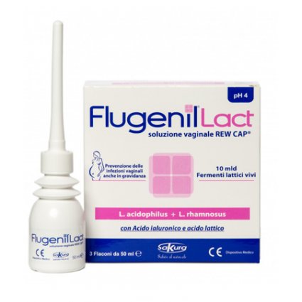 FLUGENIL LACT SOLUZIONE VAGINALE INTERNA A BASE DI FERMENTILATTICI 3 FLACONI DA 50 ML + 3 APPLICATORI MONOUSO