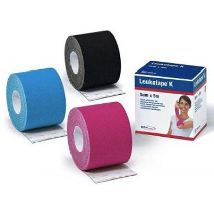 LEUKOTAPE K 5X500CM MEDIA ROSA