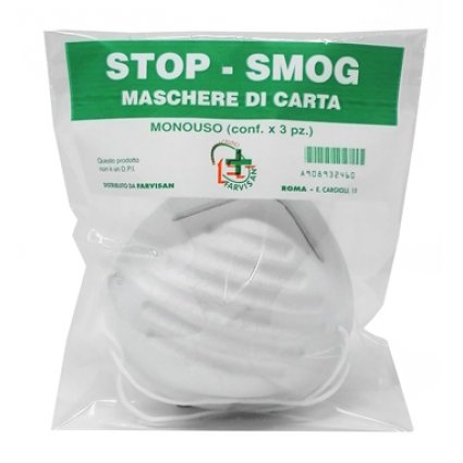 STOP-SMOG MASCHERE CARTA 3PZ