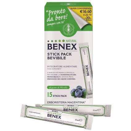 BENEX BEVIBILE 15STICK 12ML TP