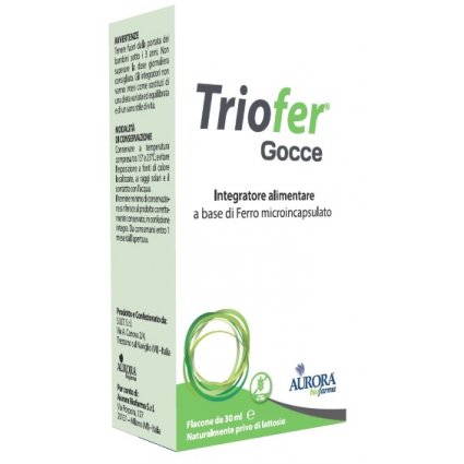 TRIOFER GTT 30ML AURORA BIOFAR SCADENZA GIUGNO 2024