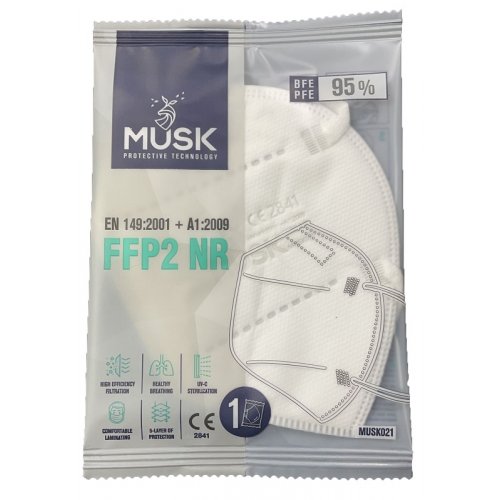 MUSK MASCHERINA FFP2 WHITE 1PZ