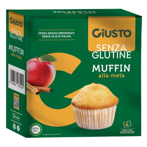 GIUSTO S/G Muffin Mela 4x50g