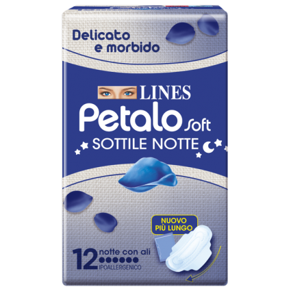 LINES PETALO SOFT NOTTE 12PZ