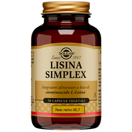 LISINA SIMPLEX 50CPS VEG SOLGAR