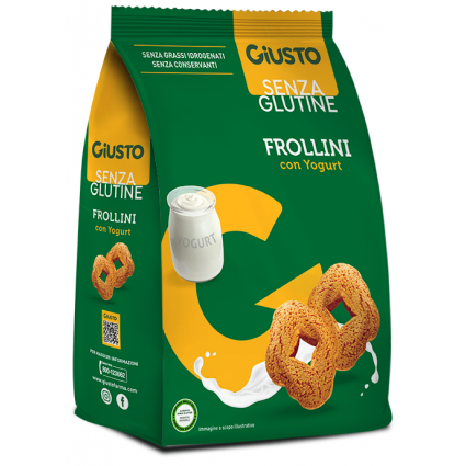 GIUSTO S/G FROLLINI YOGURT250G