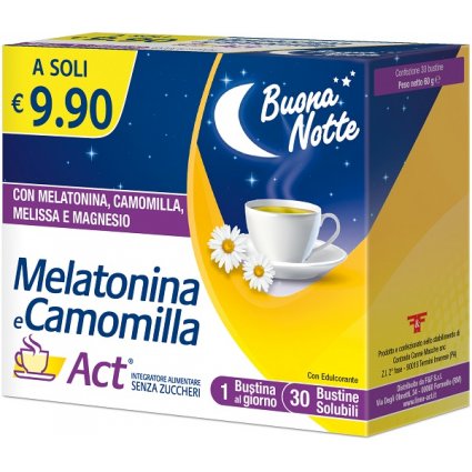 MELATONINA ACT+CAMOMILLA30BUST