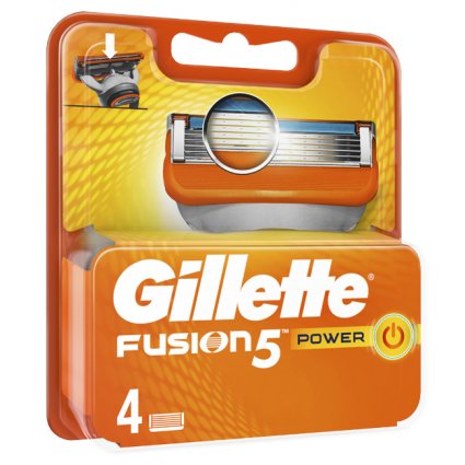 GILLETTE FUSION POWER LAME 4PZ<<