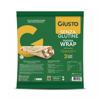 GIUSTO S/G WRAP AVENA 3X60G