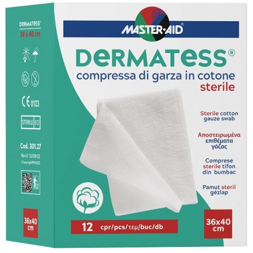 DERMATESS Cot.Garza 36x40*12pz