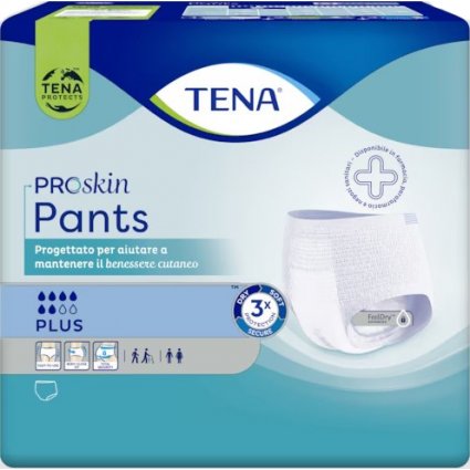 TENA PANTS Plus Pann.L 14pz