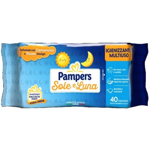 PAMPERS WIPES SOLE&LUNA 40PZ