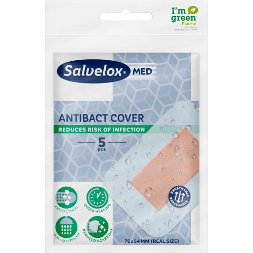 SALVELOX MED ANTIBACTCOVER 5P