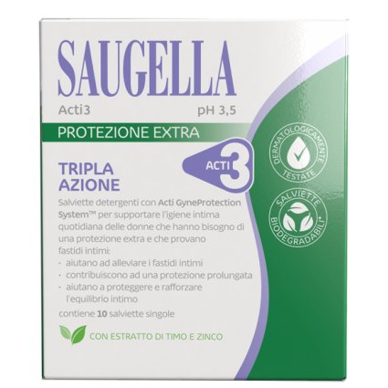 SAUGELLA ACTI3 10 Salviettine