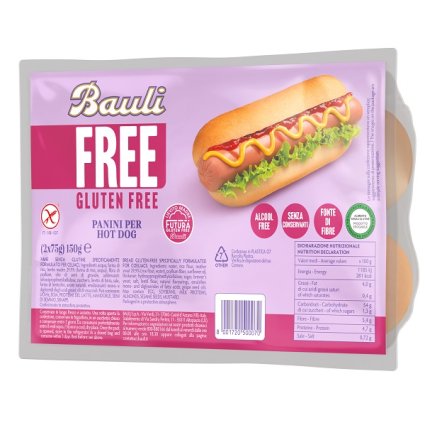 BAULI FREE Panini HotDog 2x75g BAULI FREE Panini HotDog 2x75g